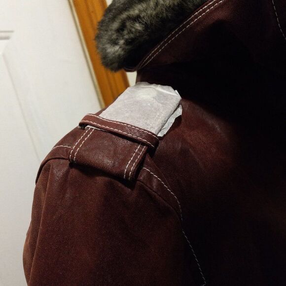 Bradley Bayou Rose Leather and Faux Fur Collar/lining Jacket - Picture 3 of 15